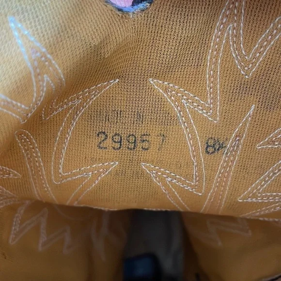 Women’s Vintage ACME Leather Cowboy Boots Size 8.5 - Picture 7 of 8